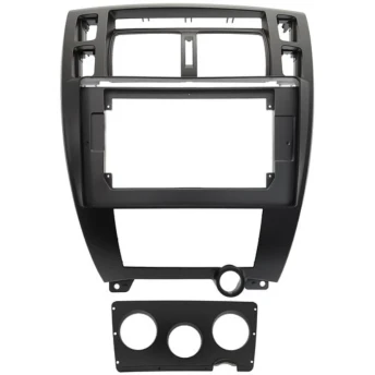 Переходная рамка Hyundai Tucson 1 (2004-2009) (черная) F2 (10")