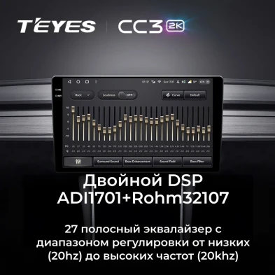 Штатная магнитола Teyes CC3 2K 4/32 Hyundai Creta 1 (2015-2021) Тип-B