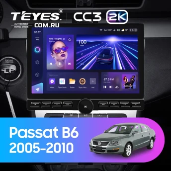 Штатная магнитола Teyes CC3 2K 6/128 Volkswagen Passat B6 (2005-2010) (13" с кнопками)