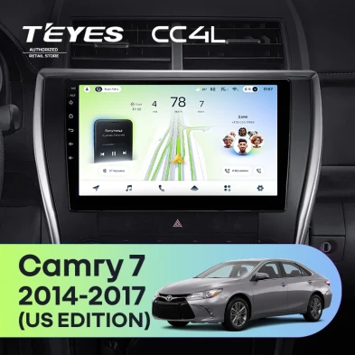 Штатная магнитола Teyes CC4L 6/64 Toyota Camry 7 XV 50 55 (2014-2017) (North America) F5