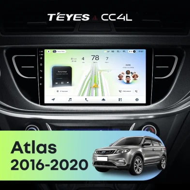 Штатная магнитола Teyes CC4L 6/64 Geely Atlas NL-3 (2016-2020)