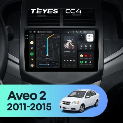Штатная магнитола Teyes CC4 8/128 Chevrolet Aveo 2 (2011-2015)