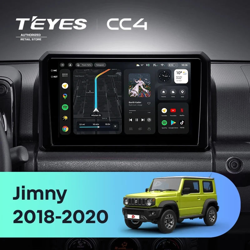 Штатная магнитола Teyes CC4 8/128 Suzuki Jimny JB64 (2018-2020)