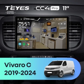 Штатная магнитола Teyes CC4 Pro 12/256 Opel Vivaro C (2019-2024) (11")