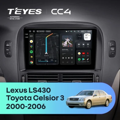 Штатная магнитола Teyes CC4 8/128 Lexus LS430 XF30 (2000-2006) F2