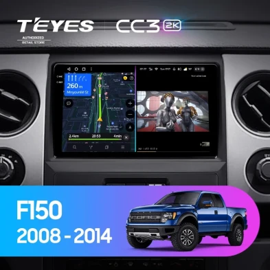 Штатная магнитола Teyes CC3 2K 6/128 Ford F150 P415 Raptor (2008-2014) F1