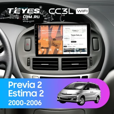 Штатная магнитола Teyes CC3L WiFi 2/32 Toyota Previa 2 (2000-2006)