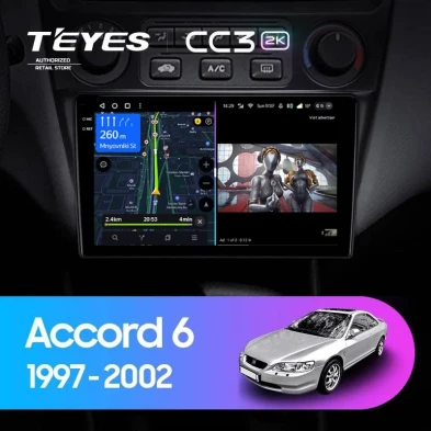 Штатная магнитола Teyes CC3 2K 4/64 Honda Accord 6 (1997-2002)