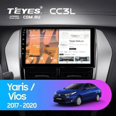 Штатная магнитола Teyes CC3L 4/32 Toyota Yaris (2017-2020) F2