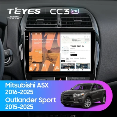 Штатная магнитола Teyes CC3 2K 360 6/128 Mitsubishi ASX (2016-2026) F2