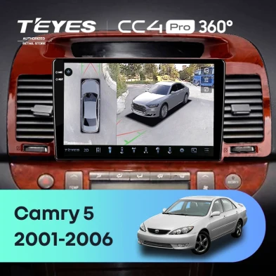 Штатная магнитола Teyes CC4 Pro 360 8/128 Toyota Camry 5 XV 30 (2001-2006) Тип-B