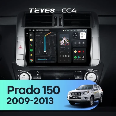Штатная магнитола Teyes CC4 6/64 Toyota Land Cruiser Prado 150 (2009-2013) F2 Тип-A