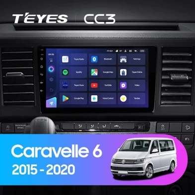 Штатная магнитола Teyes CC3 4/32 Volkswagen Caravelle T6 (2015-2020)