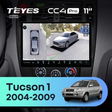 Штатная магнитола Teyes CC4 Pro 360 8/128 Hyundai Tucson 1 (2004-2009) F2 (11")