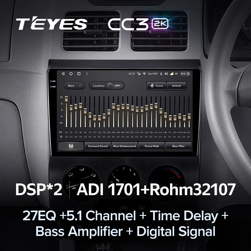 Штатная магнитола Teyes CC3 2K 6/128 Kia Rio 1 (2002-2005)