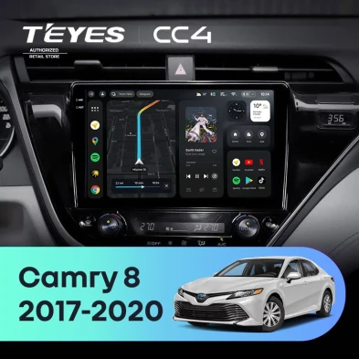Штатная магнитола Teyes CC4 8/128 Toyota Camry 8 XV 70 (2017-2020) F1