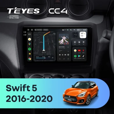 Штатная магнитола Teyes CC4 8/128 Suzuki Swift 5 (2016-2020)