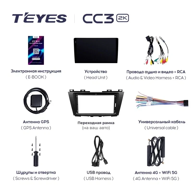 Штатная магнитола Teyes CC3 2K 4/32 Kia Ceed 2 JD (2012-2018) (матовая)