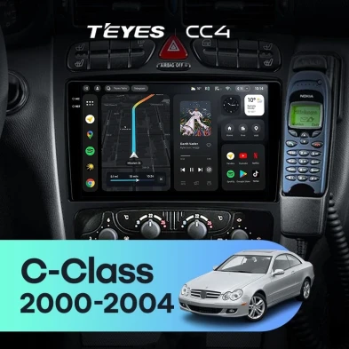 Штатная магнитола Teyes CC4 8/128 Mercedes-Benz C/CLK-Class S203 W203 W209 A209 (2000-2005) F1