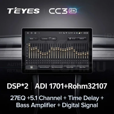 Штатная магнитола Teyes CC3 2K 6/128 Toyota Prius Plus V Alpha (2012-2017) Правый руль (11")