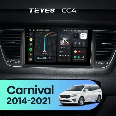 Штатная магнитола Teyes CC4 8/128 Kia Carnival 3 YP (2014-2021) F2 Тип-A