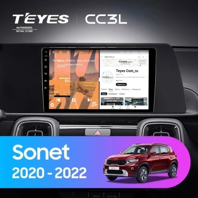 Штатная магнитола Teyes CC3L 4/32 Kia Sonet (2020-2022)
