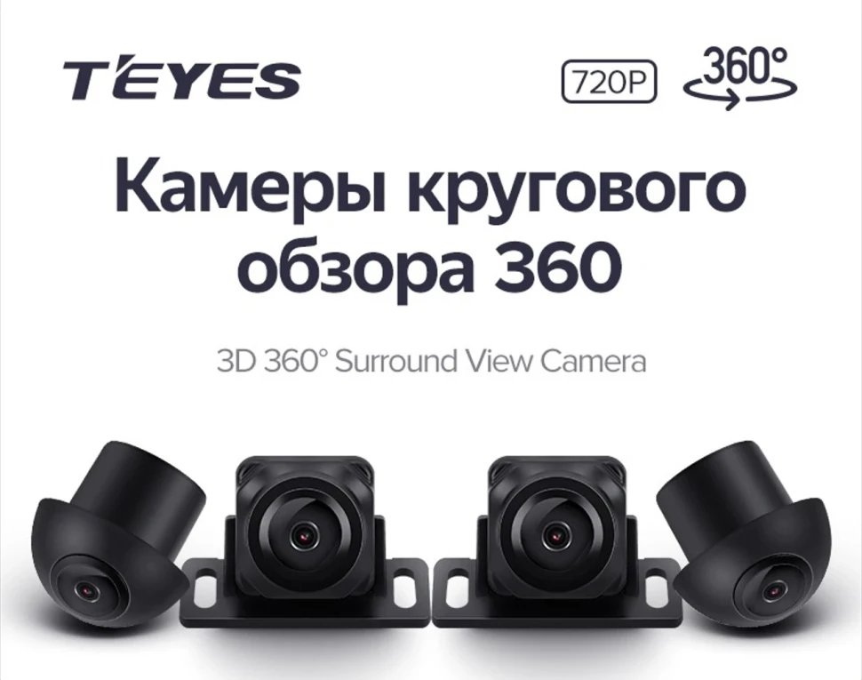 Камеры кругового обзора TEYES 3D 360 720P