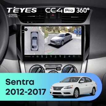 Штатная магнитола Teyes CC4 Pro 360 8/128 Nissan Sentra B17 (2012-2017)
