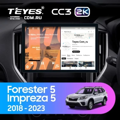 Штатная магнитола Teyes CC3 2K 6/128 Subaru Impreza 5 (2018-2023) (11")