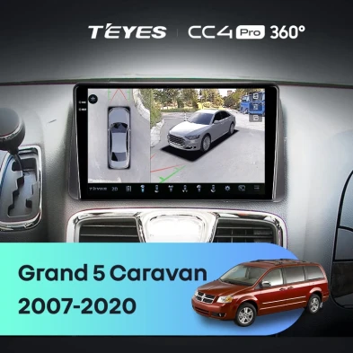 Штатная магнитола Teyes CC4 Pro 360 8/128 Dodge Grand 5 Caravan (2007-2020)