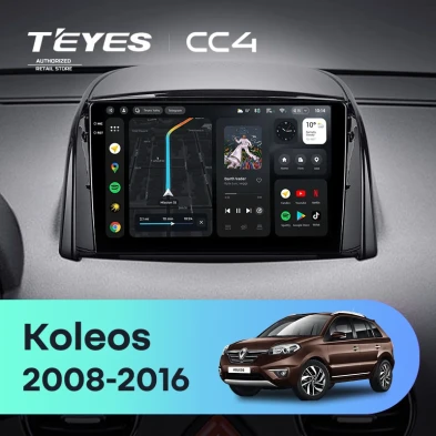 Штатная магнитола Teyes CC4 6/64 Renault Koleos (2008-2016) Тип-B