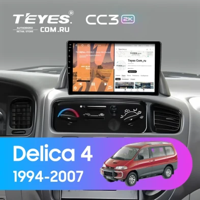 Штатная магнитола Teyes CC3 2K 4/64 Mitsubishi Delica 4 (1994-2007) Правый руль