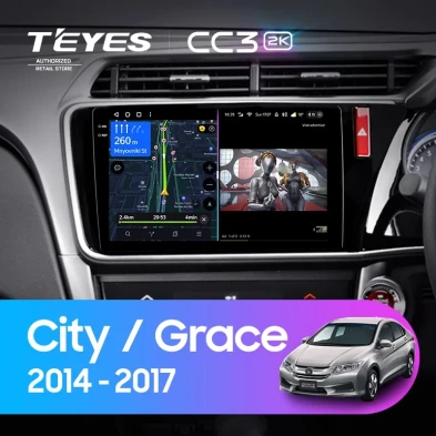 Штатная магнитола Teyes CC3 2K 360 6/128 Honda Grace (2014-2017) Тип-B Правый руль