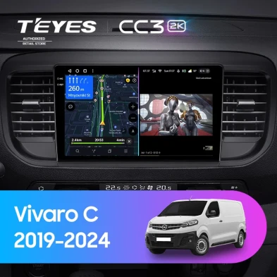 Штатная магнитола Teyes CC3 2K 4/32 Opel Vivaro C (2019-2024)