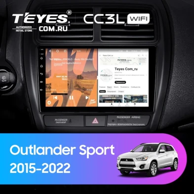 Штатная магнитола Teyes CC3L WiFi 2/32 Mitsubishi Outlander Sport (2015-2026) Тип-B