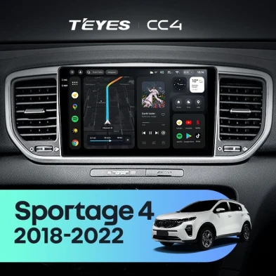 Штатная магнитола Teyes CC4 8/128 Kia Sportage 4 QL (2018-2022) Тип-B
