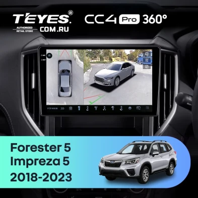 Штатная магнитола Teyes CC4 Pro 360 8/128 Subaru Impreza 5 (2018-2023)