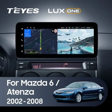 Штатная магнитола Teyes LUX ONE 6/128 Mazda 6 (2002-2008)