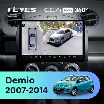 Штатная магнитола Teyes CC4 Pro 360 8/128 Mazda Demio DE (2007-2014) (11")
