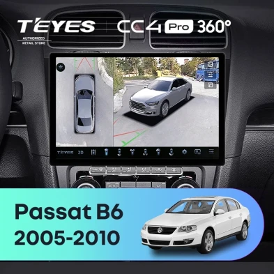 Штатная магнитола Teyes CC4 Pro 360 12/256 Volkswagen Passat B6 (2005-2010) (11")