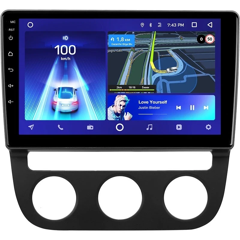 Переходная рамка Volkswagen Jetta 5 (2005-2010) F2 (10")