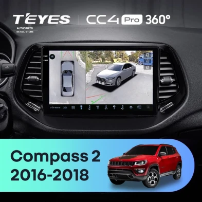Штатная магнитола Teyes CC4 Pro 360 12/256 Jeep Compass 2 MP (2016-2018)