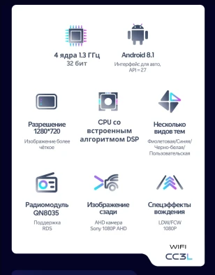 Штатная магнитола Teyes CC3L WiFi 2/32 Toyota Tank (2016-2020) Правый руль