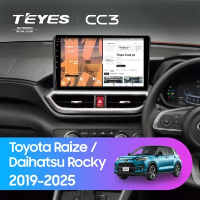 Штатная магнитола Teyes CC3 4/32 Daihatsu Rocky (2019-2026) F2 Правый руль