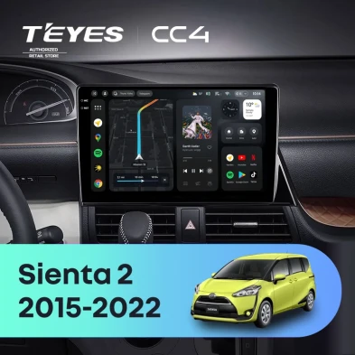 Штатная магнитола Teyes CC4 6/64 Toyota Sienta 2 XP170 (2015-2022)