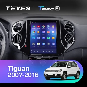 Штатная магнитола Tesla style Teyes TPRO 2 4/64 Volkswagen Tiguan 1 NF (2007-2016)
