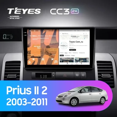 Штатная магнитола Teyes CC3 2K 6/128 Toyota Prius XW20 II (2003-2011) F2