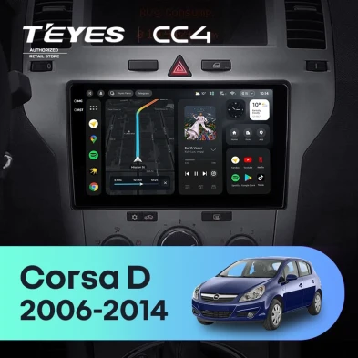 Штатная магнитола Teyes CC4 8/128 Opel Corsa D (2006-2014) F2