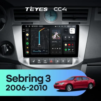 Штатная магнитола Teyes CC4 8/128 Chrysler Sebring 3 JS (2006-2010)