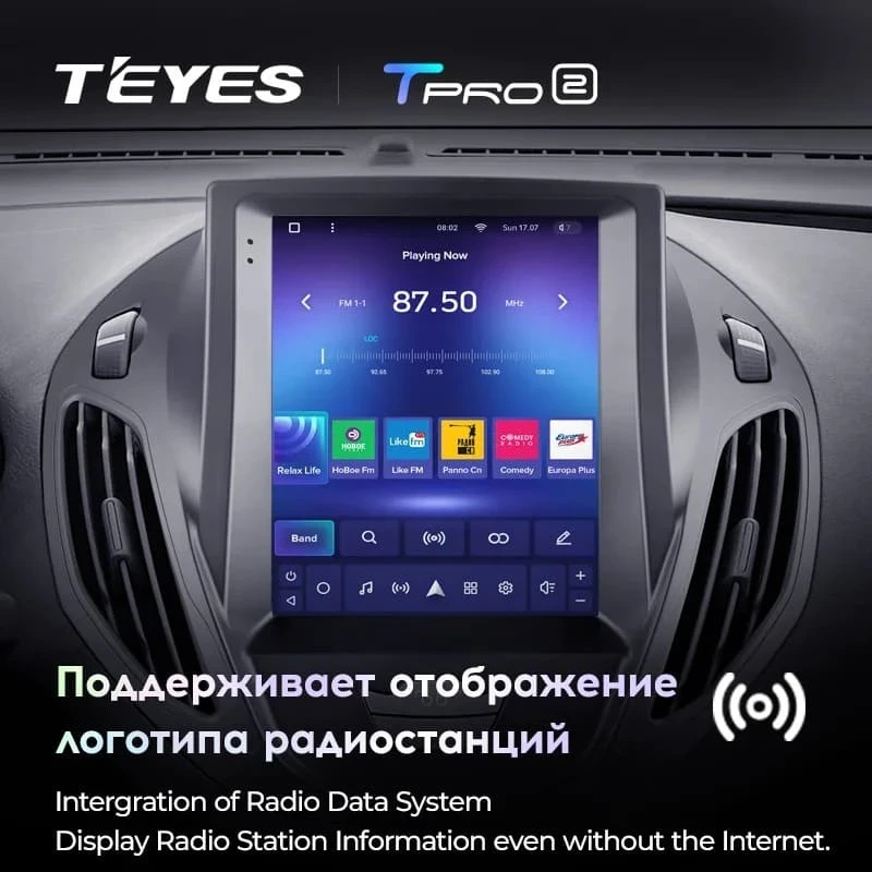 Штатная магнитола Tesla style Teyes TPRO 2 6/128 Ford Ranger 3 (2011-2015)